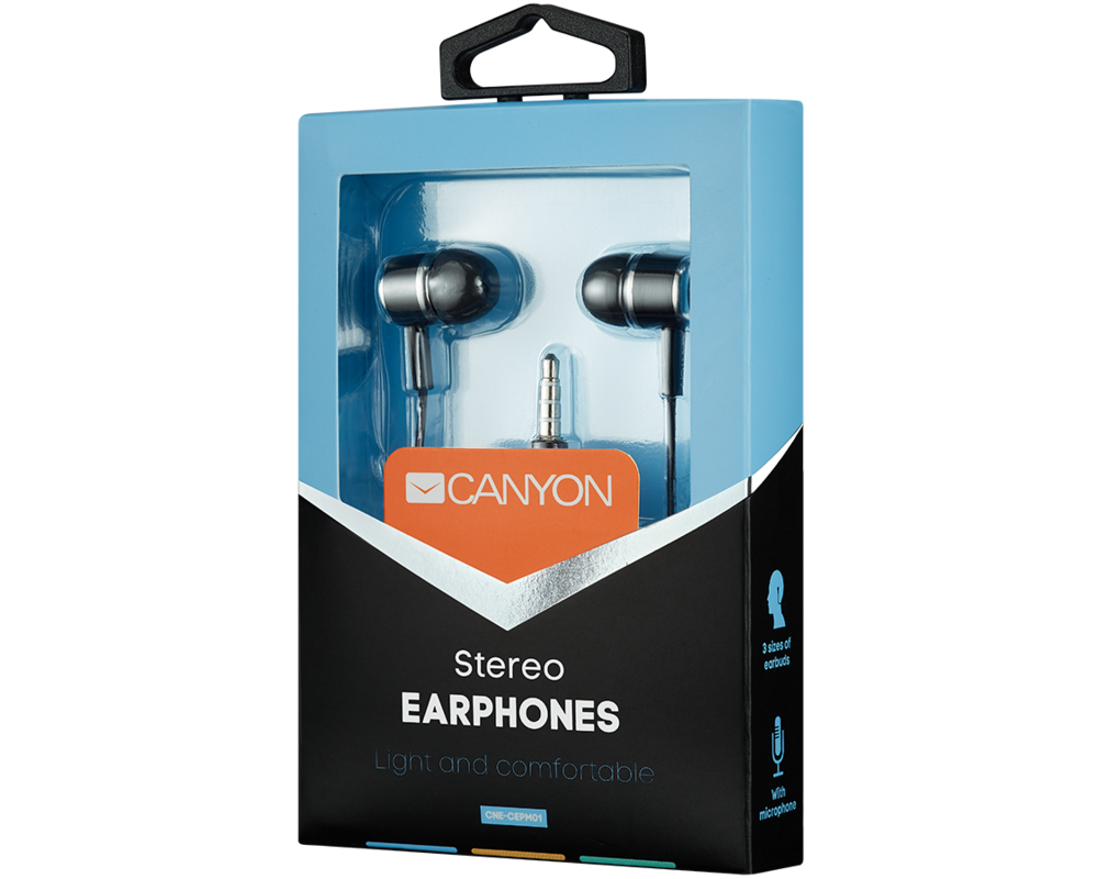 Слушалки с мирофон Canyon CNE-CEPM01B 5