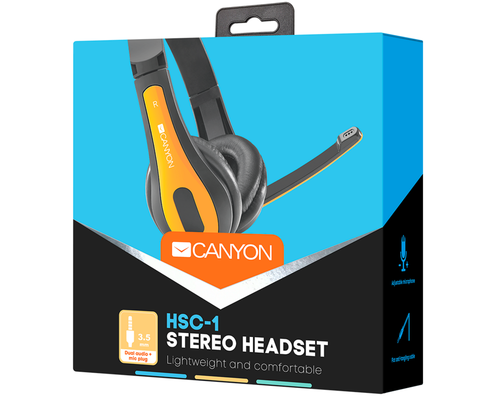 Слушалки CANYON entry price PC headset 7