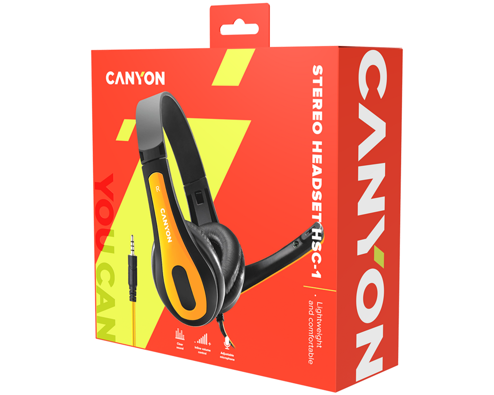 Слушалки CANYON entry price PC headset 14