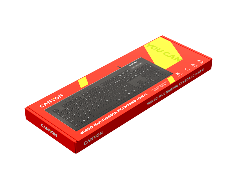 Клавиатура CANYON Multimedia wired keyboard 2