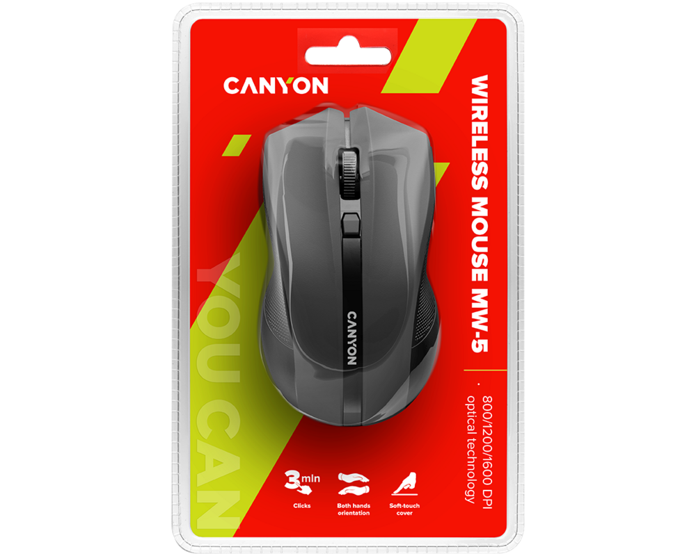 Мишка Canyon MW-5 2.4GHz wireless Optical Mouse 8