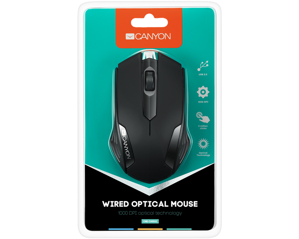Мишка CANYON Optical wired mice 5