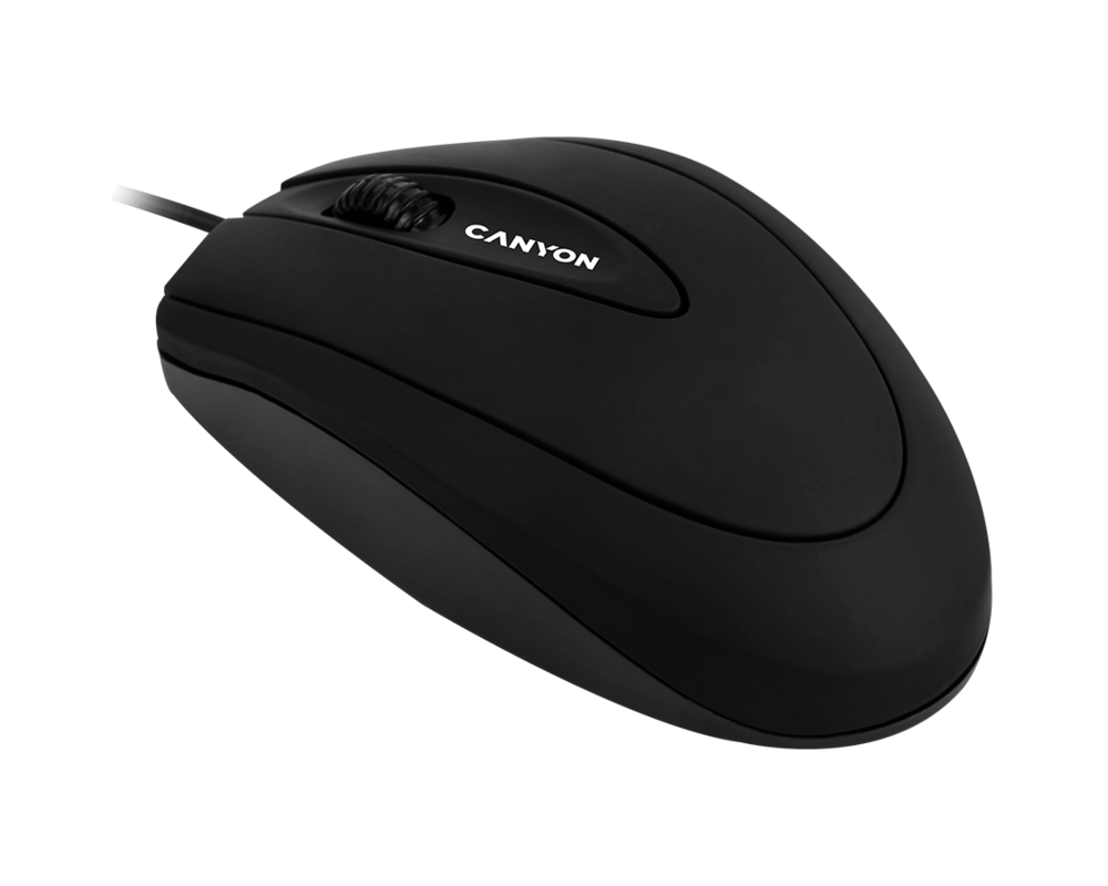 Мишка CANYON mouse CM-1 Wired Black 5