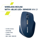Мишка CANYON mouse MW-21 BlueLED 7buttons Wire... 12 Мишка CANYON mouse MW-21 BlueLED 7buttons Wire... 12