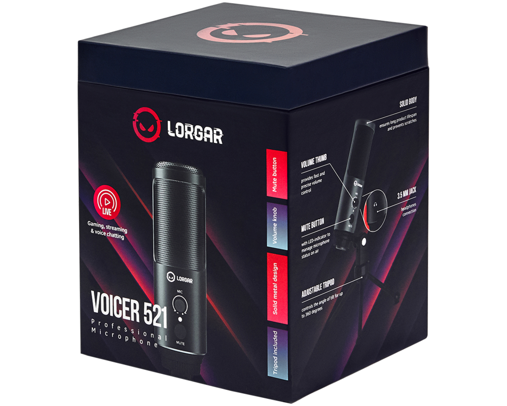 Микрофон LORGAR Voicer 521 8 Микрофон LORGAR Voicer 521 8