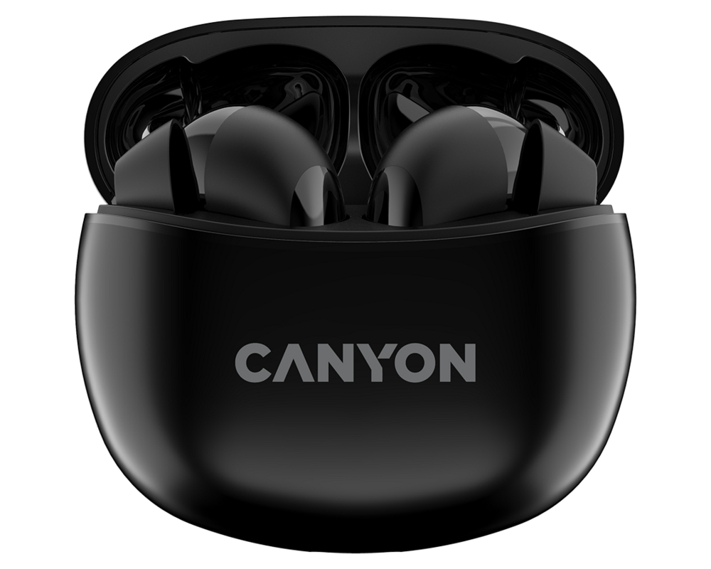 Слушалки CANYON headset TWS-5 Black Слушалки CANYON headset TWS-5 Black