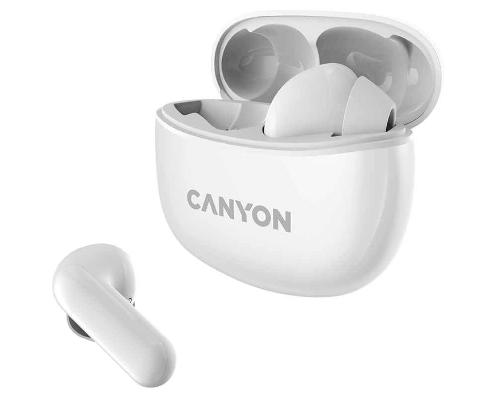 Слушалки CANYON headset TWS-5 White 2 Слушалки CANYON headset TWS-5 White 2