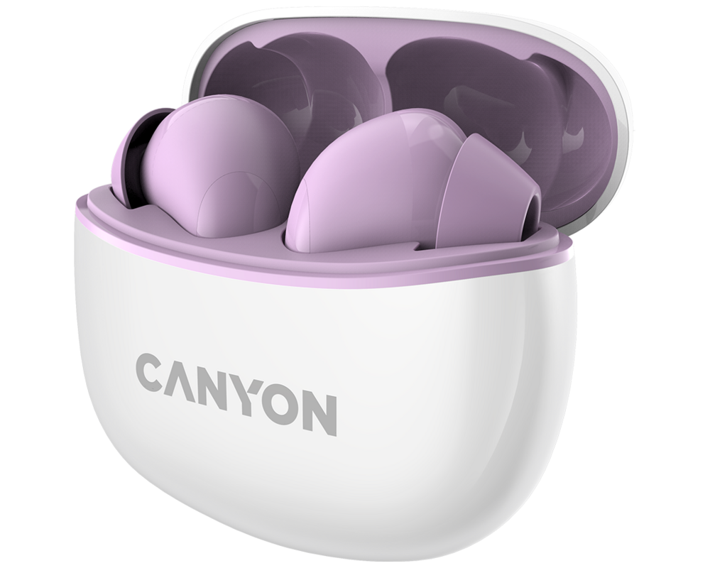 Слушалки CANYON headset TWS-5 Purple 3 Слушалки CANYON headset TWS-5 Purple 3