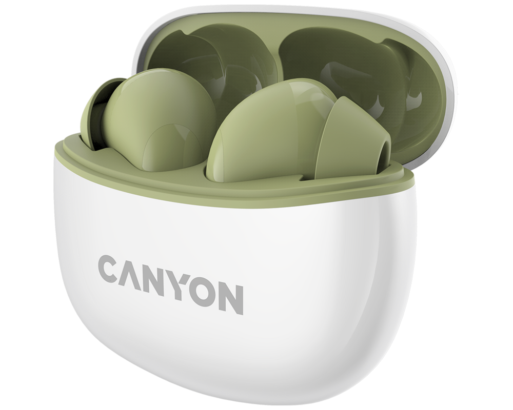 Слушалки CANYON headset TWS-5 Green 3 Слушалки CANYON headset TWS-5 Green 3