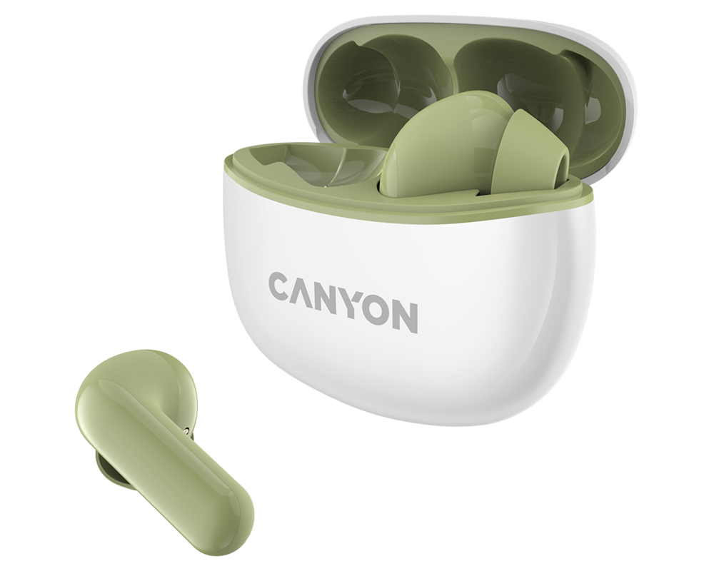 Слушалки CANYON headset TWS-5 Green 2 Слушалки CANYON headset TWS-5 Green 2