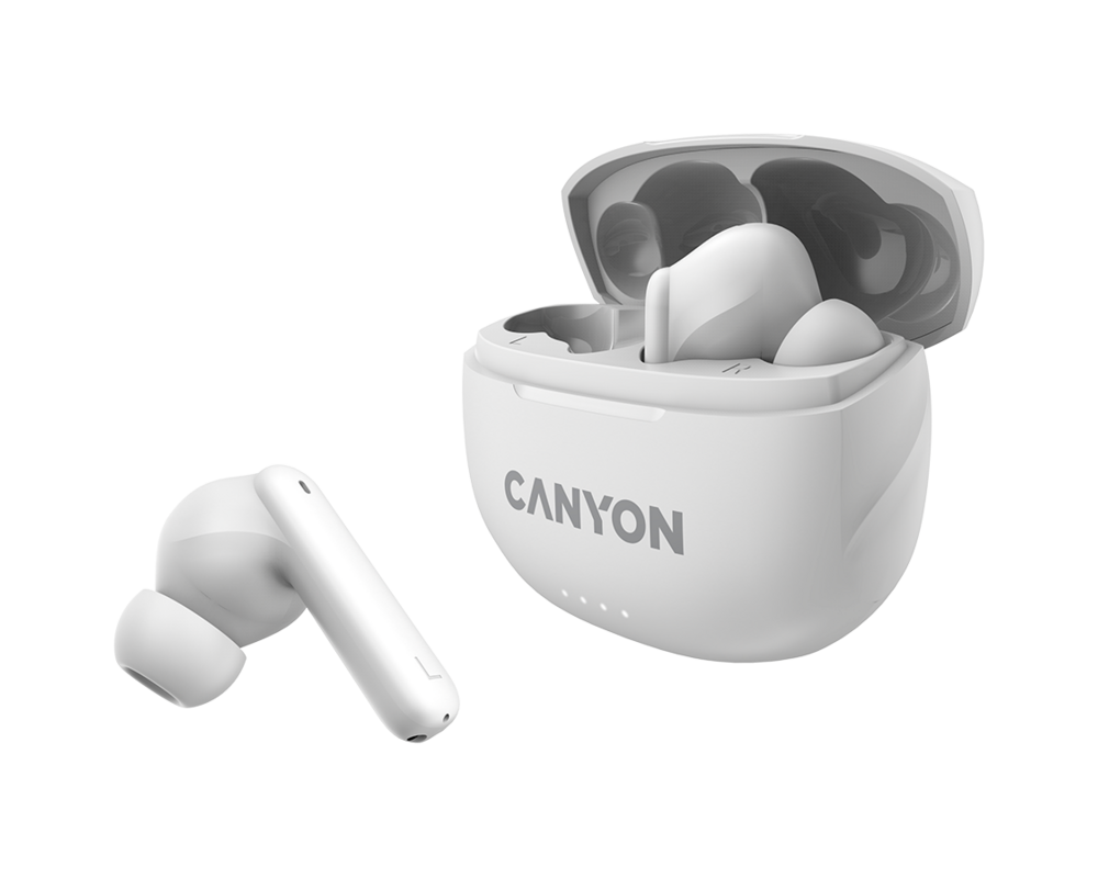 Слушалки CANYON headset TWS-8 ENC White 2 Слушалки CANYON headset TWS-8 ENC White 2