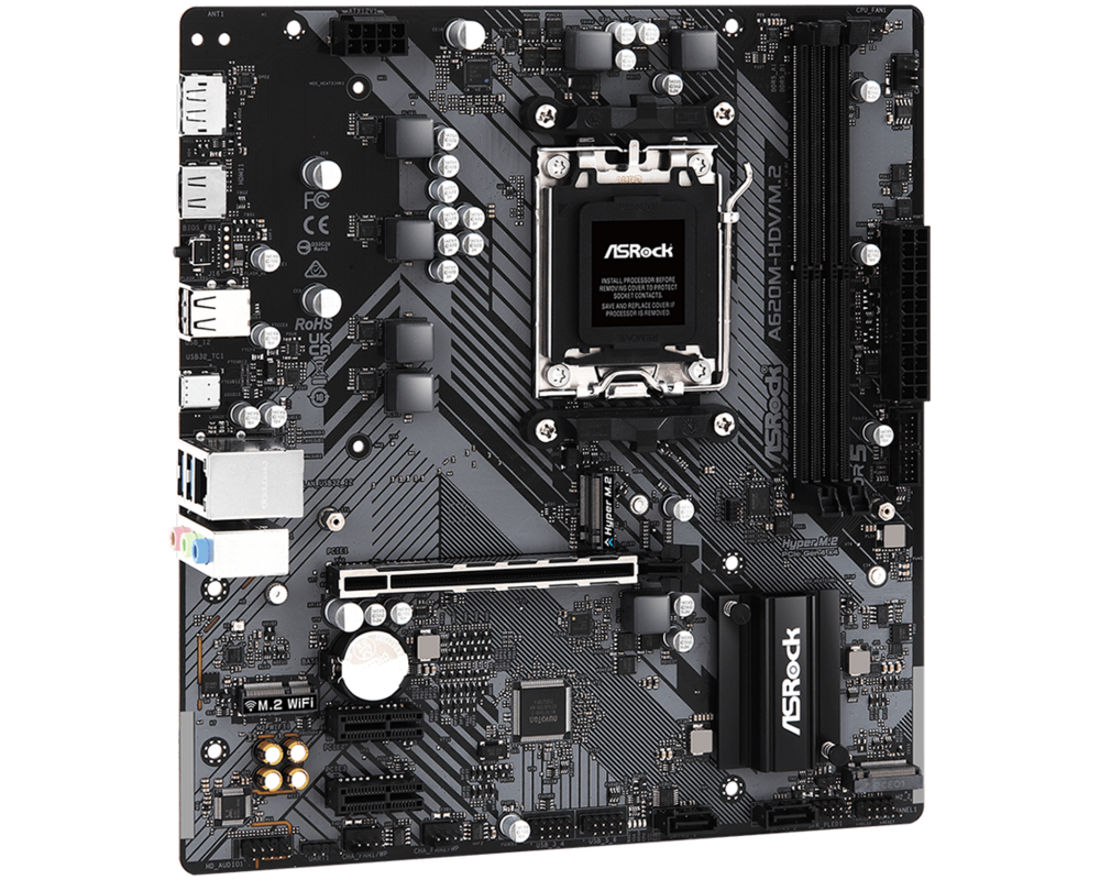 Дънна платка ASROCK A620M-HDV/M.2  /AM5 12 Дънна платка ASROCK A620M-HDV/M.2  /AM5 12
