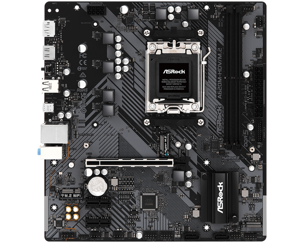 Дънна платка ASROCK A620M-HDV/M.2  /AM5 2 Дънна платка ASROCK A620M-HDV/M.2  /AM5 2