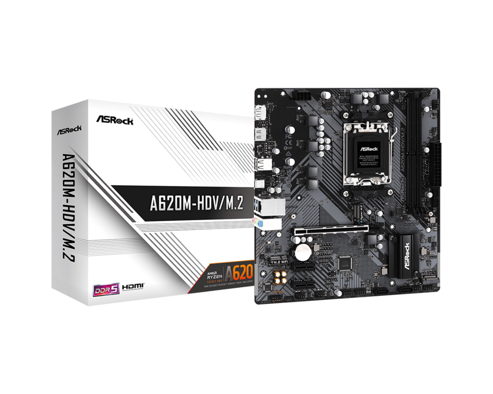 Дънна платка ASROCK A620M-HDV/M.2  /AM5 11 Дънна платка ASROCK A620M-HDV/M.2  /AM5 11