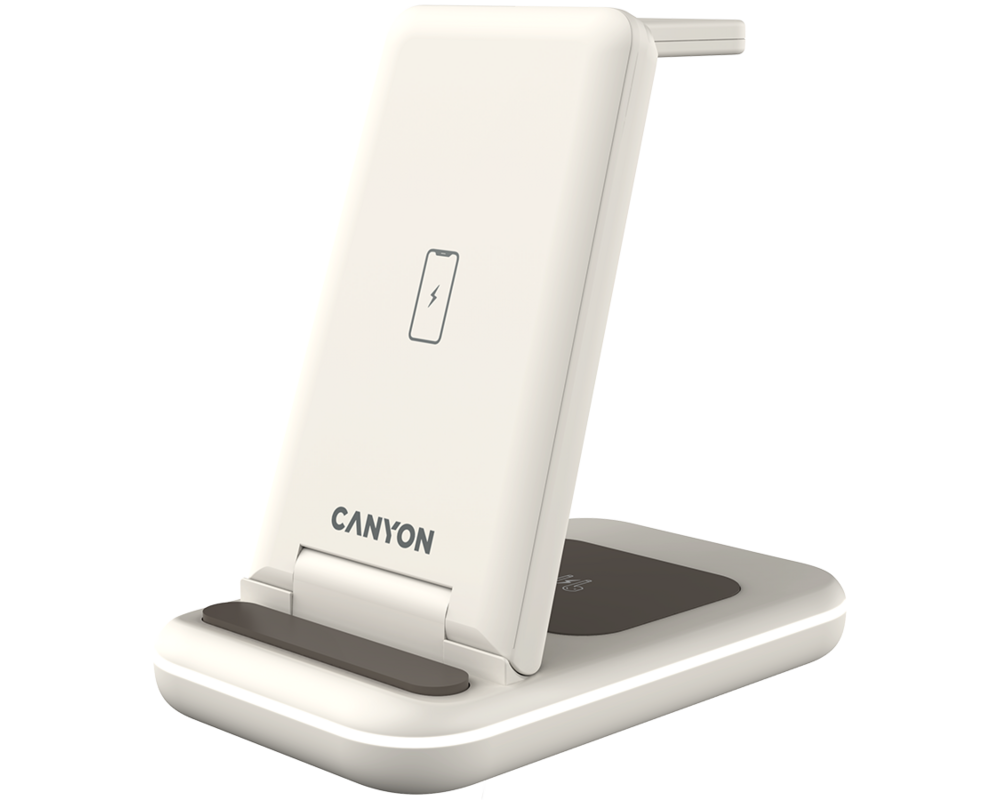 Зарядно CANYON wireless WS-304 15W 2in1 Cosmic L... 2 Зарядно CANYON wireless WS-304 15W 2in1 Cosmic L... 2