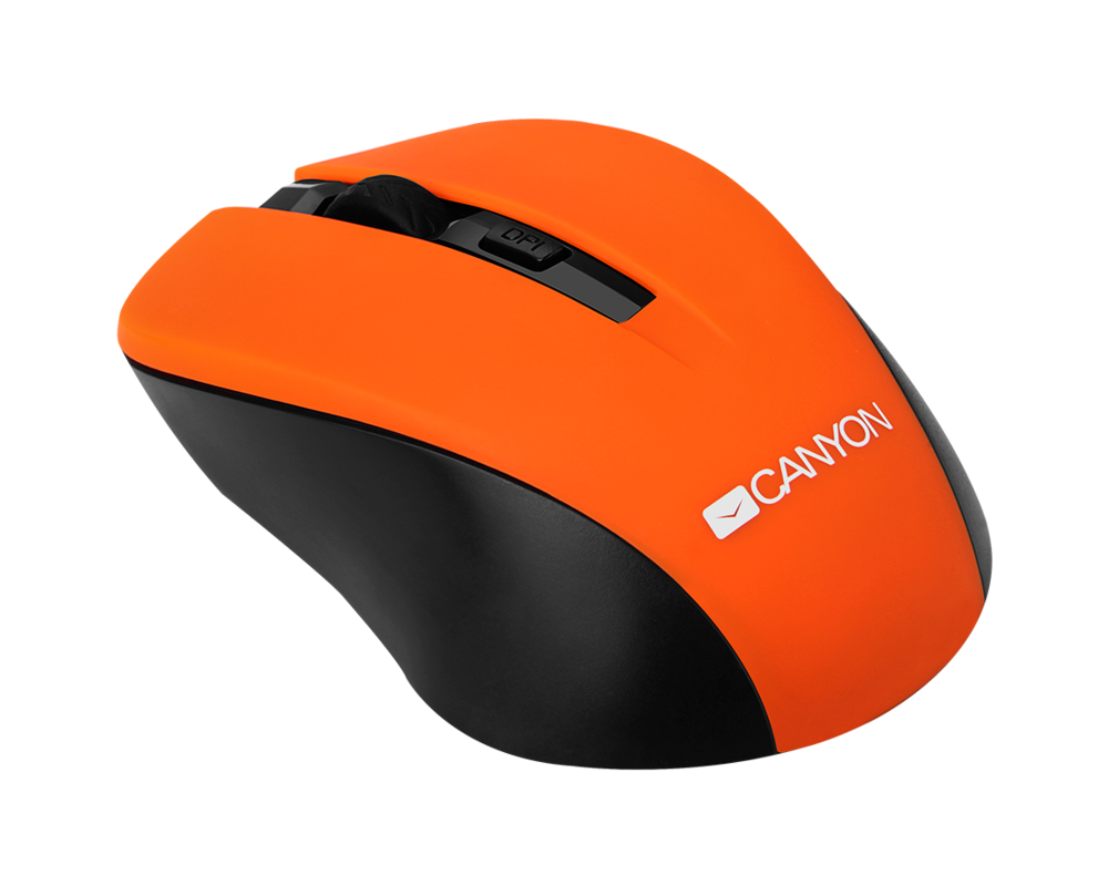 Мишка CANYON mouse MW-1 Wireless Orange 3 Мишка CANYON mouse MW-1 Wireless Orange 3