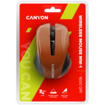 Мишка CANYON mouse MW-1 Wireless Orange 7 Мишка CANYON mouse MW-1 Wireless Orange 7
