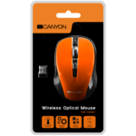 Мишка CANYON mouse MW-1 Wireless Orange 2 Мишка CANYON mouse MW-1 Wireless Orange 2