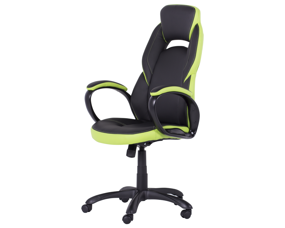 Геймърски стол Геймърски стол Carmen 7511 - черно-зелен 3