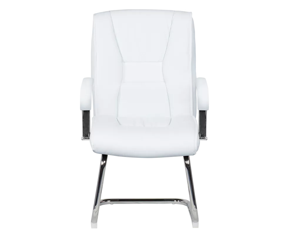 Офис стол Посетителски стол Carmen 6540 - бял 2