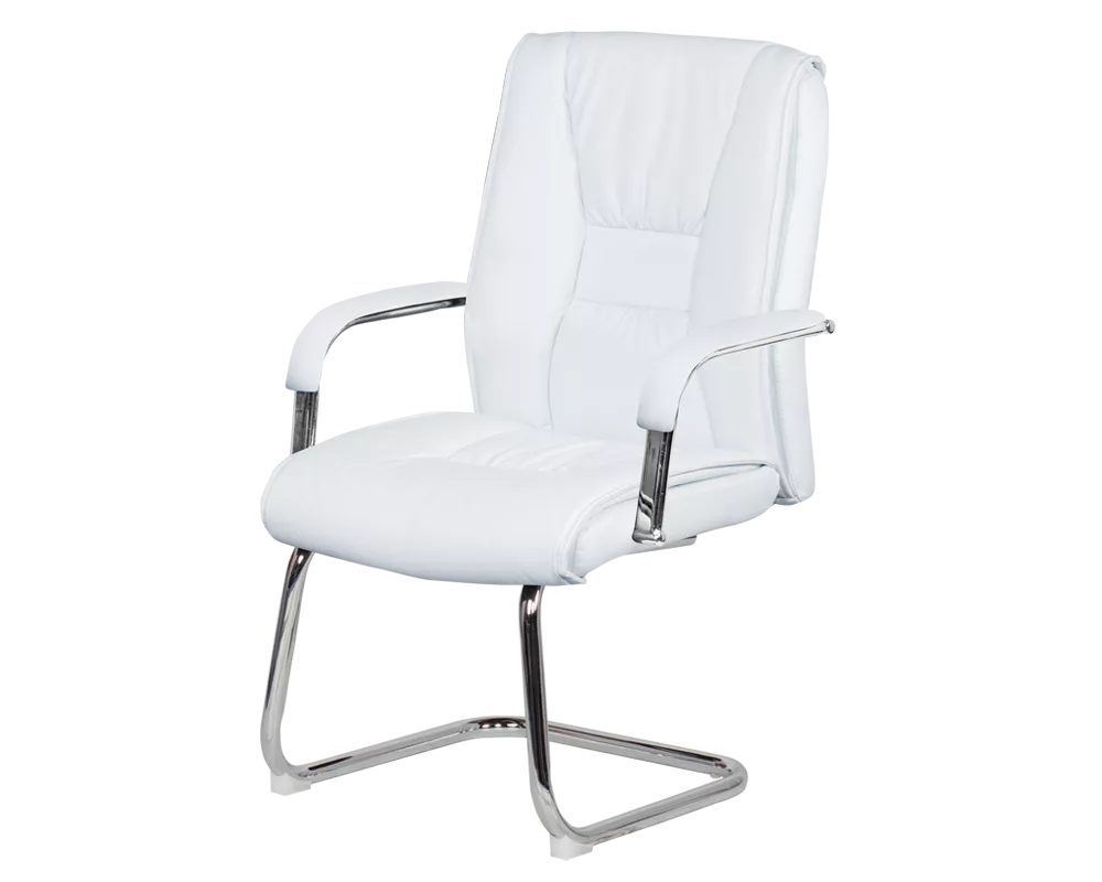 Офис стол Посетителски стол Carmen 6540 - бял 3