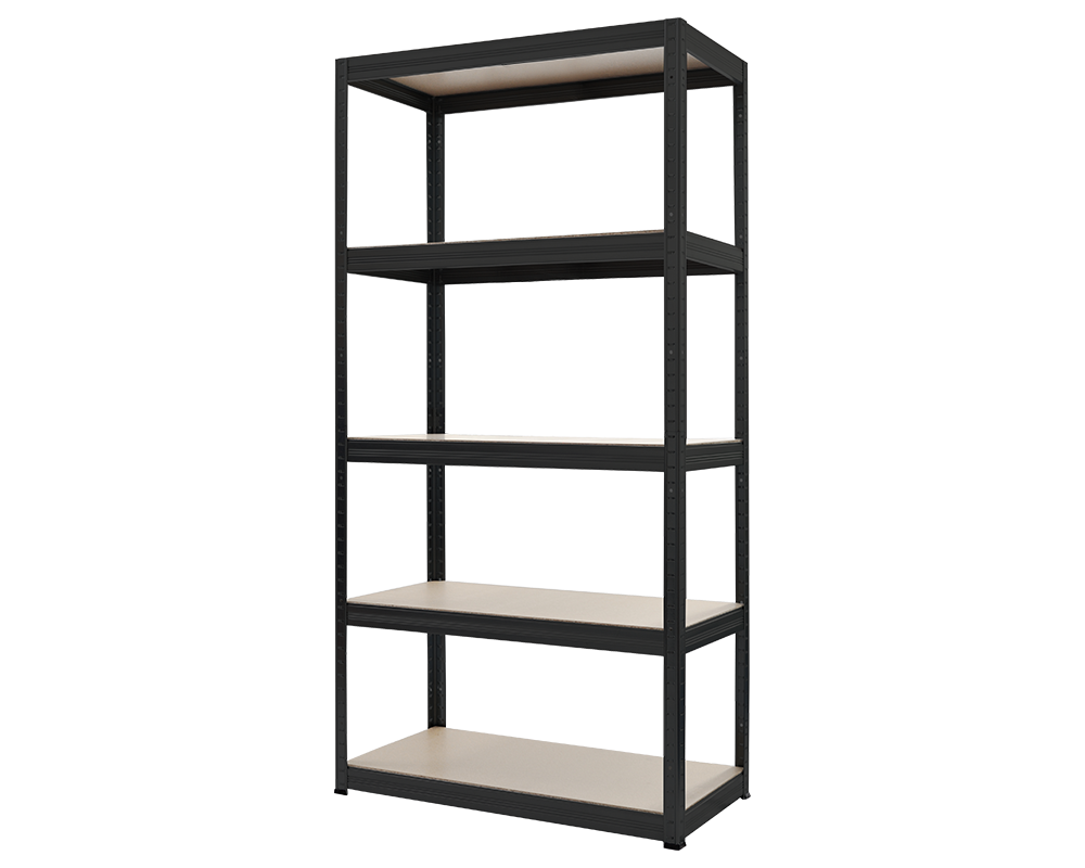 Метален шкаф Метален стелаж STAR 180x90x45 см, до 275 кг на рафт - черен 4