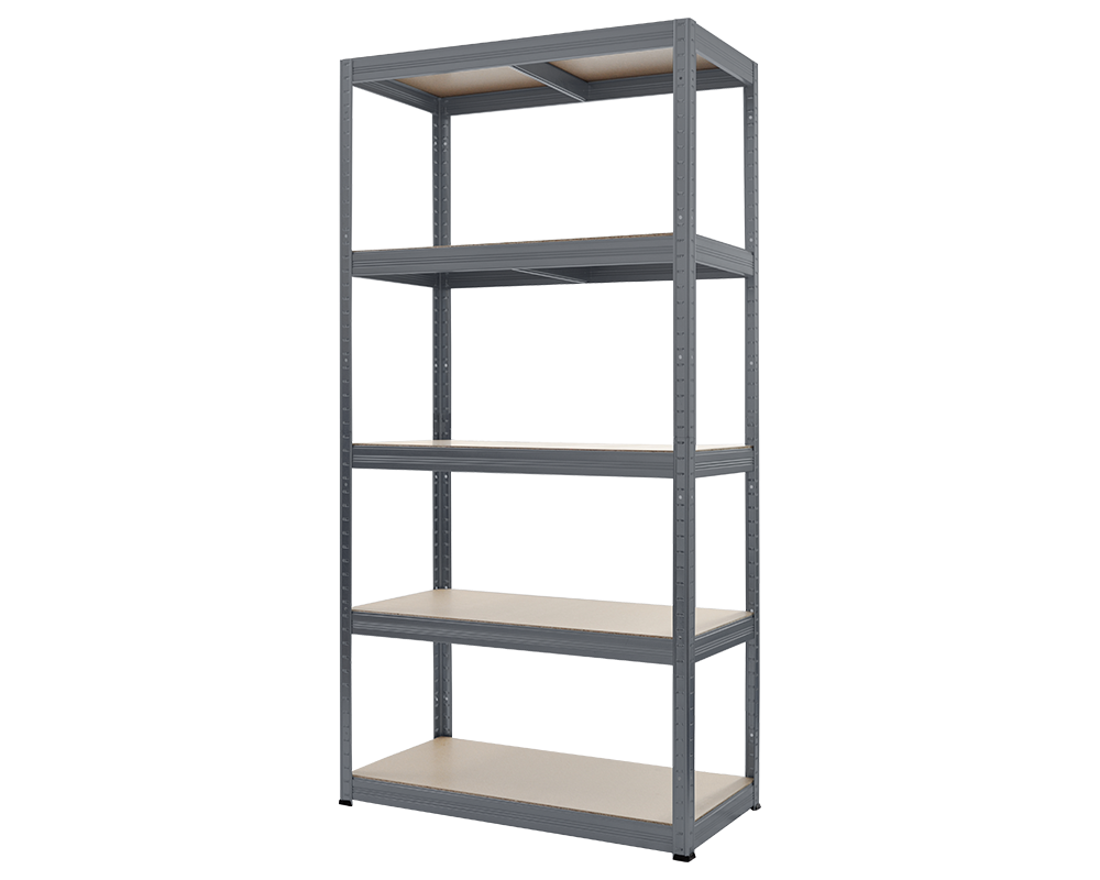 Метален шкаф Метален стелаж STAR 180x90x45 см, до 350 кг на рафт - сив 4