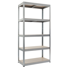  Метален стелаж STAR 180x90x45 см, до 350 на рафт - цинк 658267 3580506_1 на топ цена - PIC.bg
