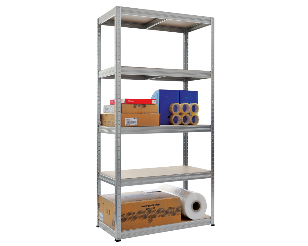Метален шкаф Метален стелаж STAR 180x90x45 см, до 350 на рафт - цинк 3