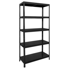  Метален стелаж HARD 180x90x40 см, до 130 кг на рафт - черен 658272 3580512 на топ цена - PIC.bg