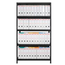  Метален стелаж HARD 180x90x40 см, до 130 кг на рафт - черен 658272 3580512 на топ цена - PIC.bg