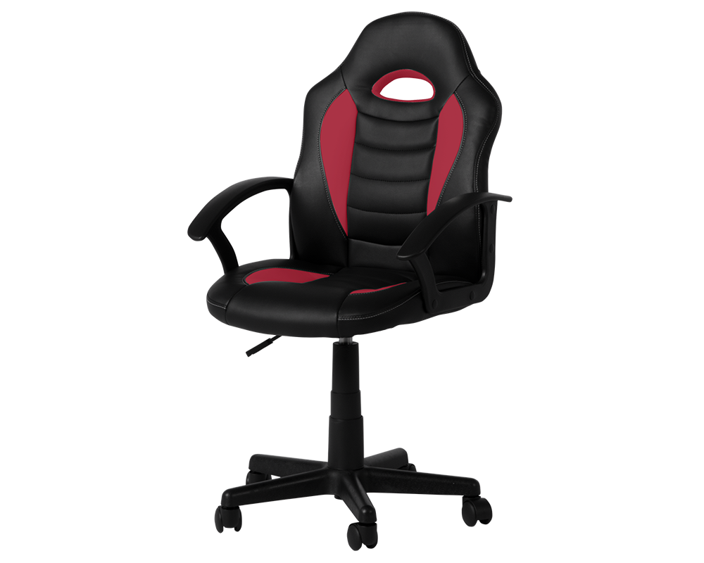 Офис стол Детски стол Carmen 7526 - черно-червен 3