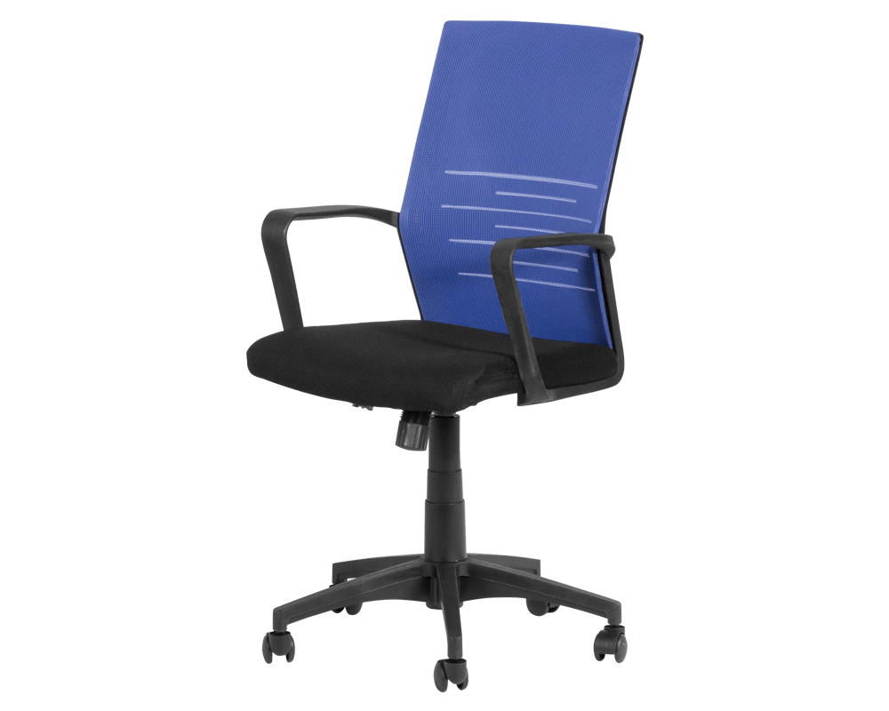 Офис стол Работен офис стол Carmen 7041 - черен - син 3