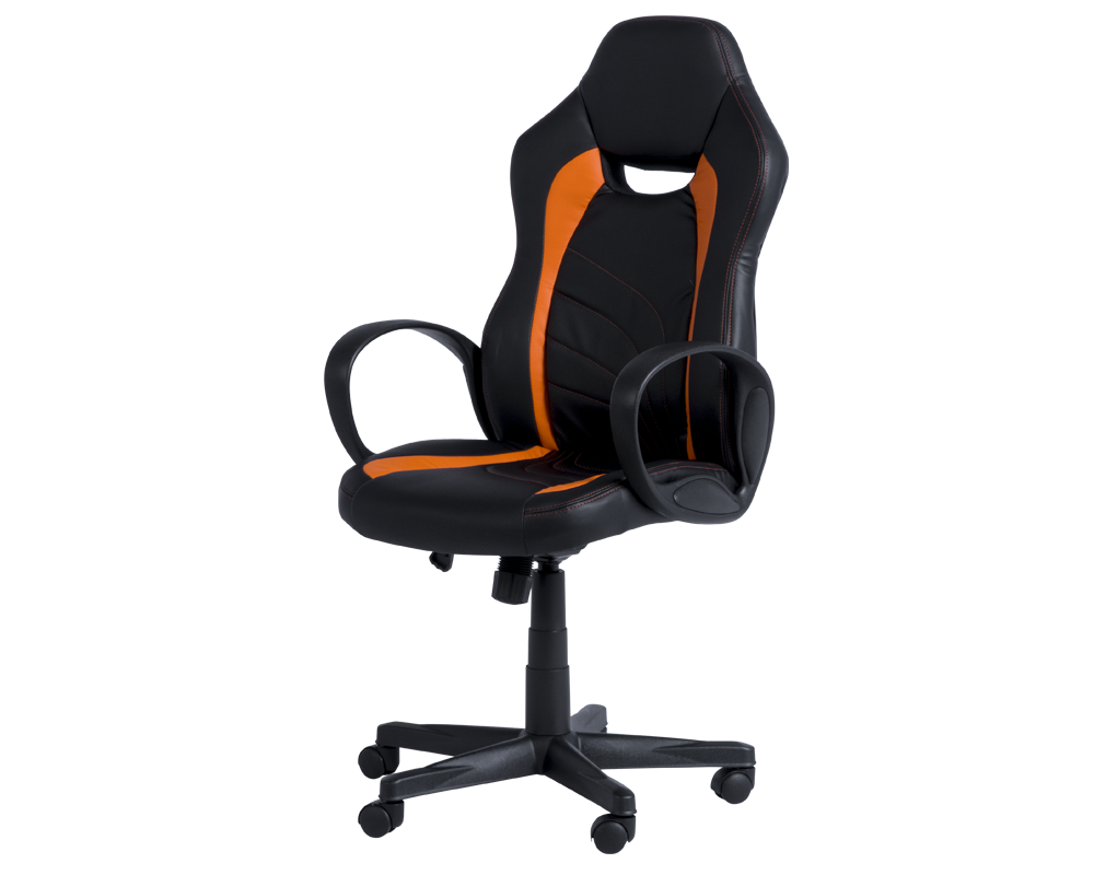 Геймърски стол Геймърски стол Carmen 7525 - черно-оранжев 3