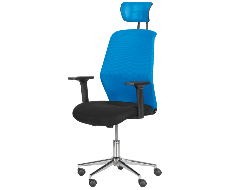 Офис стол Президентски офис стол Carmen 7535-1 - синьо - черен 3