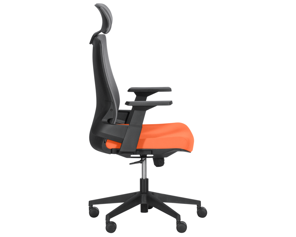 Офис стол Президентски офис стол Carmen 7544 - оранжево-сив 4