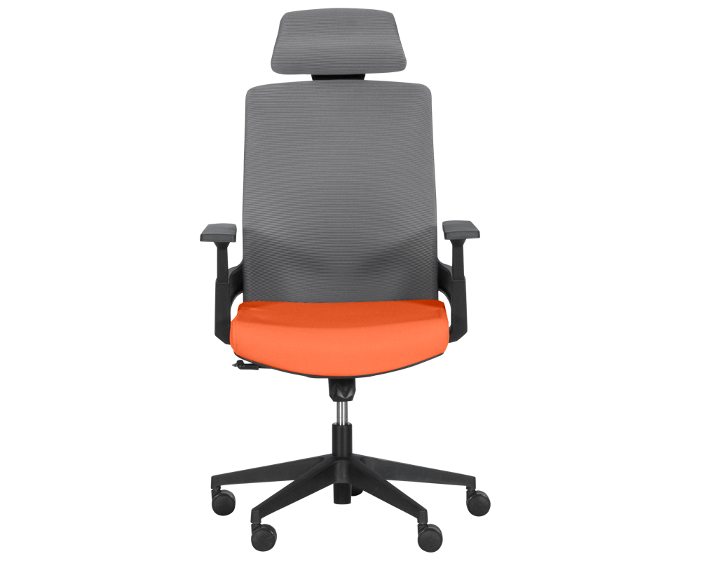 Офис стол Президентски офис стол Carmen 7544 - оранжево-сив 2