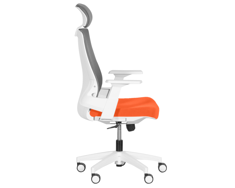 Офис стол Президентски офис стол Carmen 7546 - оранжев - сив 4