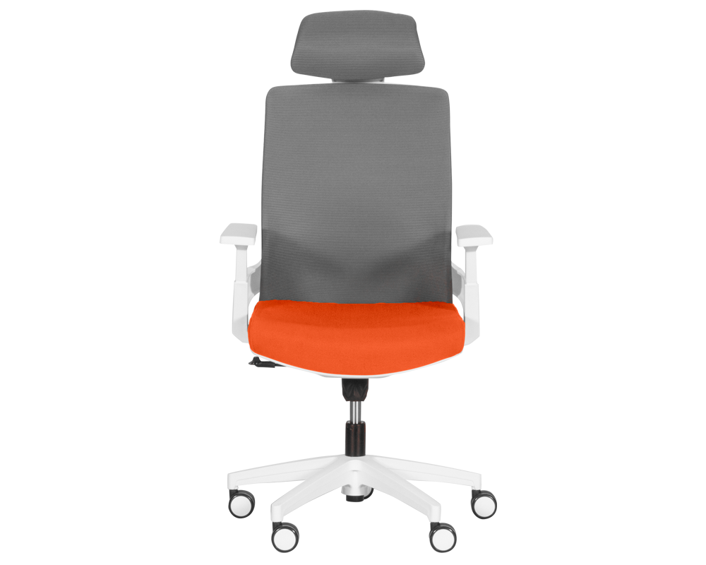 Офис стол Президентски офис стол Carmen 7546 - оранжев - сив 2