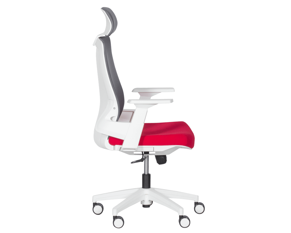 Офис стол Президентски офис стол Carmen 7546 - червен - сив 4