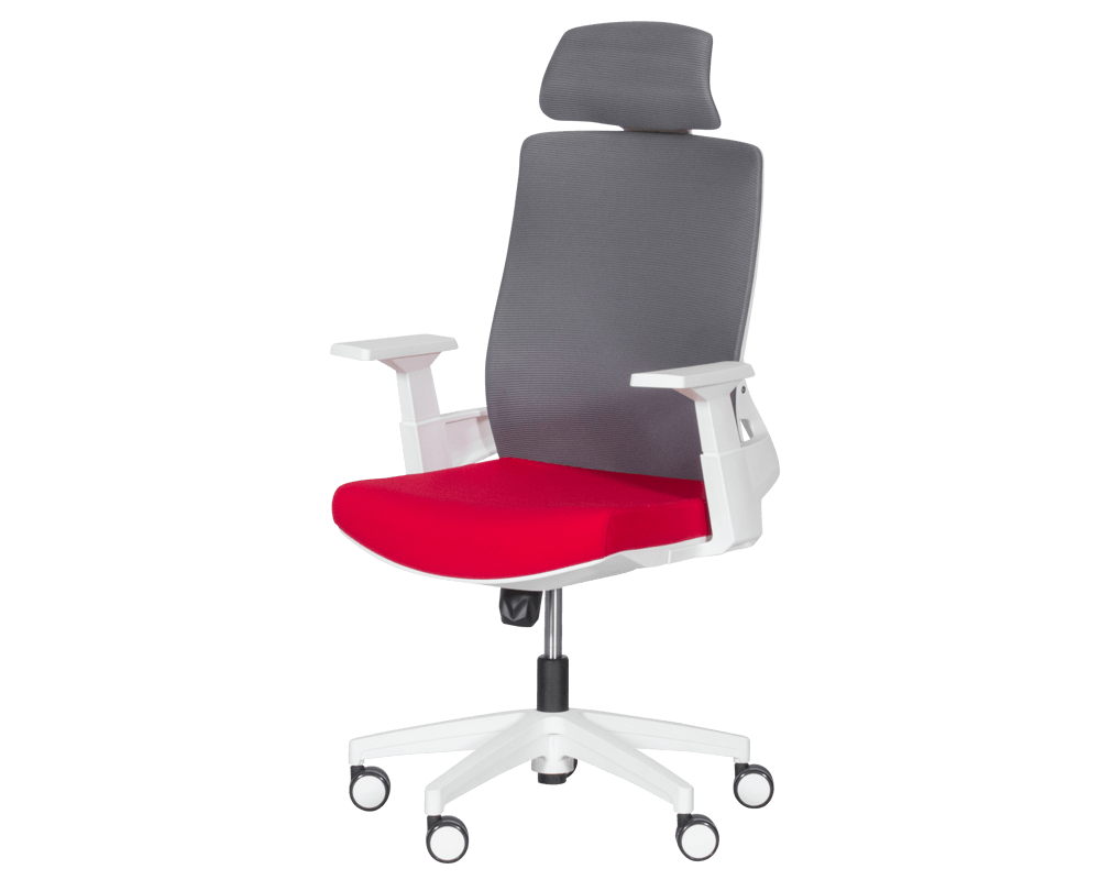 Офис стол Президентски офис стол Carmen 7546 - червен - сив 3