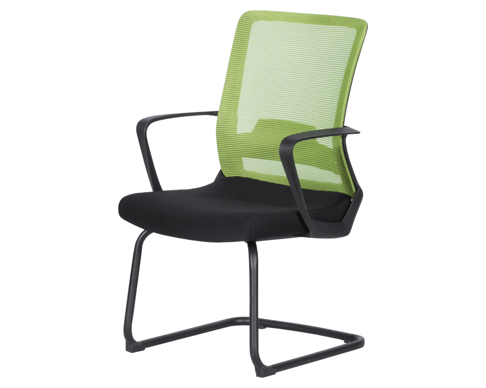 Офис стол Посетителски стол Carmen 7564 - черно - зелен 3