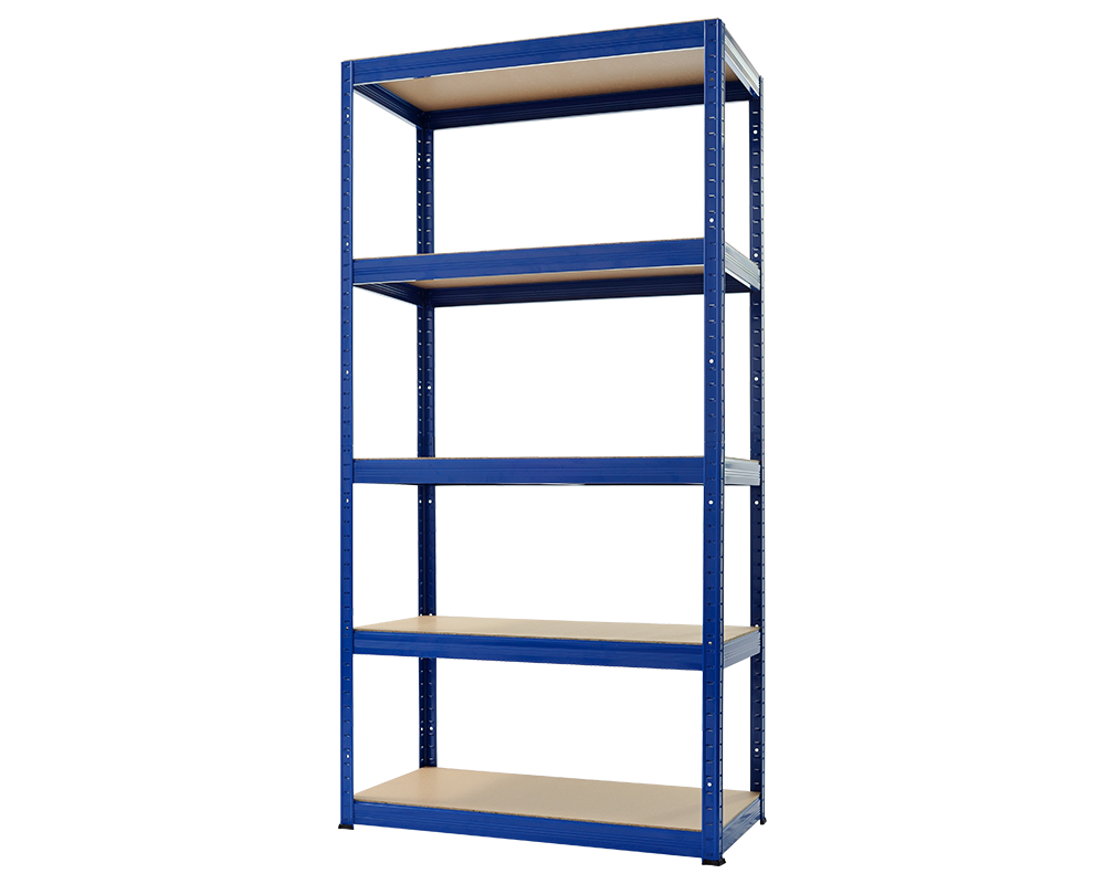 Метален шкаф Метален стелаж STAR 180x90x40 см, до 175 кг на рафт - син 5