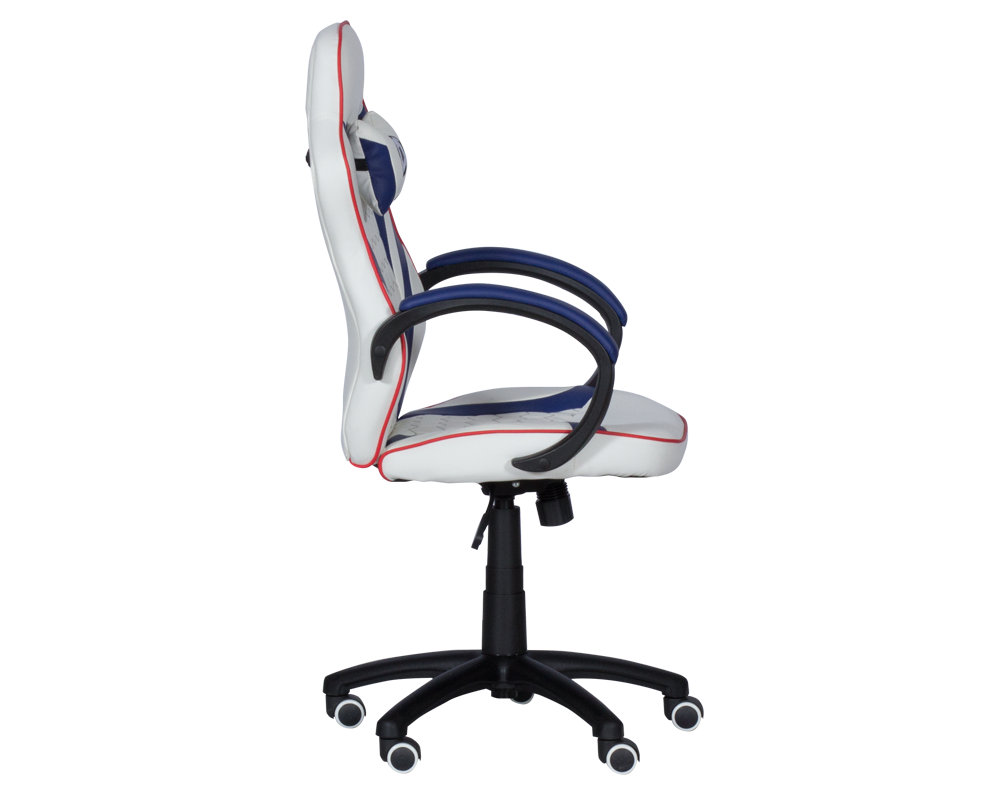 Геймърски стол Геймърски стол с футболни мотиви Carmen 6308 - бял-син 4