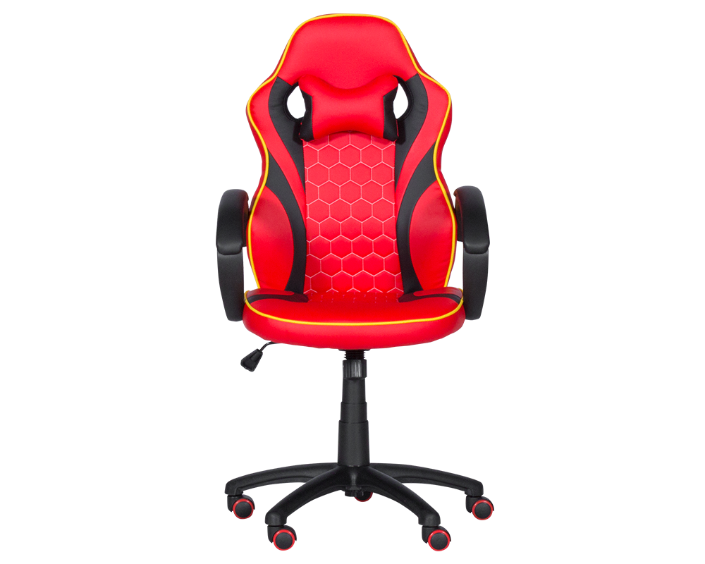 Геймърски стол Геймърски стол с футболни мотиви Carmen 6301 - червено-черен 2