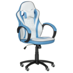 <span>Геймърски стол</span> Геймърски стол с футболни мотиви Carmen 6302 - бял-син <span class='catalog-num-in-name'>3520132</span> - 