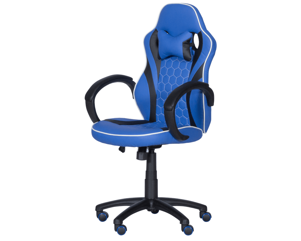 Геймърски стол Геймърски стол с футболни мотиви Carmen 6303 - син-черен 3