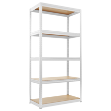  Метален стелаж STAR 180х90х35 см, до 250 кг на рафт - бял 658992 3580507_1 на топ цена - PIC.bg