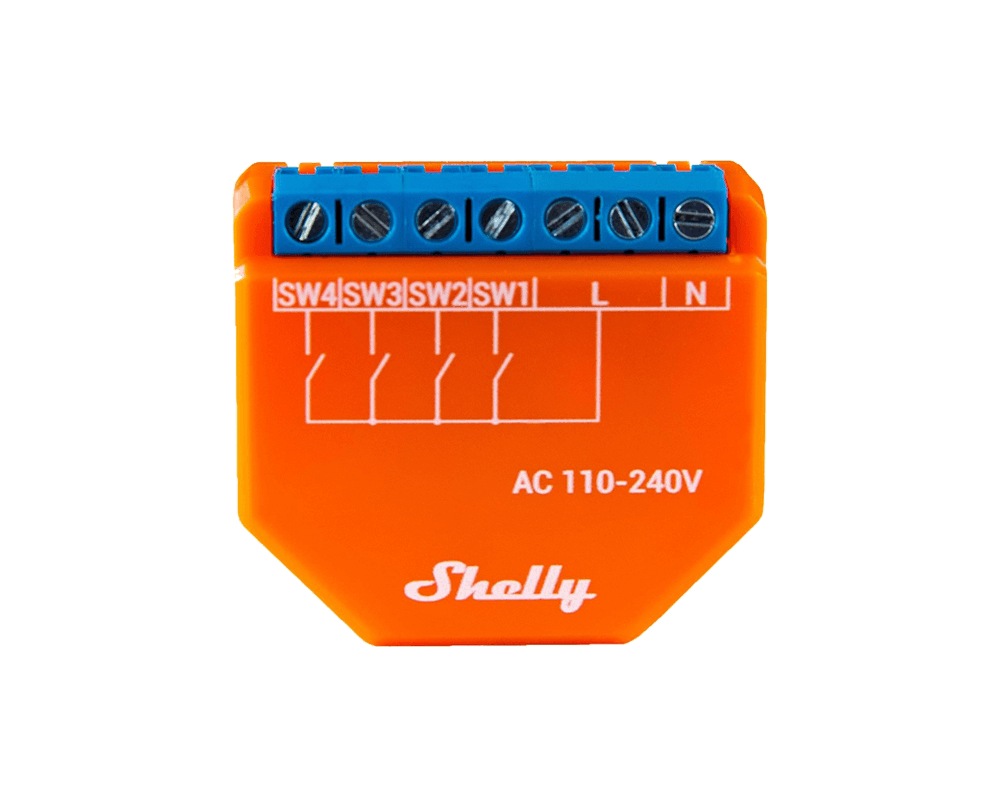Smart Home Четворно Wi-Fi реле Shelly Plus i4 2