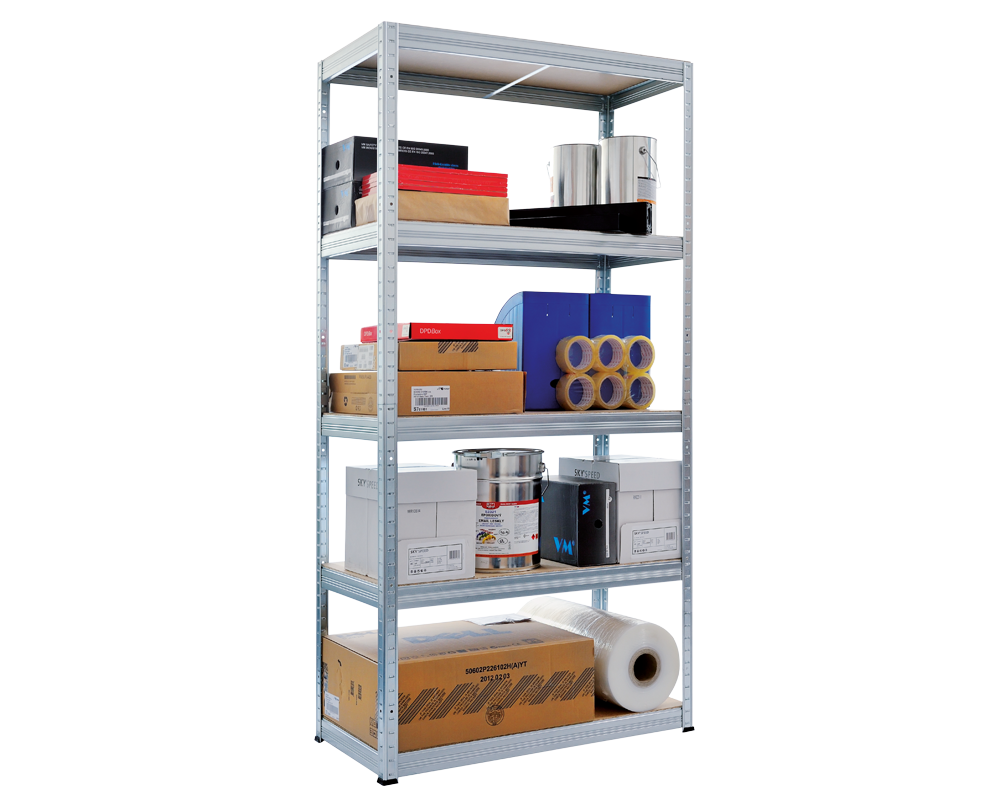 Метален шкаф Метален стелаж STAR 180x90x35 см, до 175 кг на рафт - цинк 2